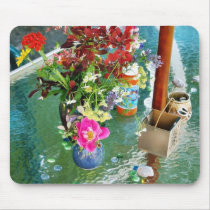 Flowers On Table mousepads