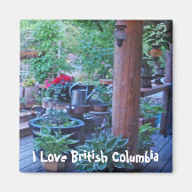Flowers on the Deck in BC Magnets