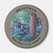 Flowers on the Deck Refrigerator Magnets