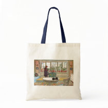 Flowers on the Windowsill by Carl Larsson Bags