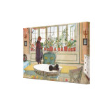 Flowers on the Windowsill by Carl Larsson Canvas Prints
