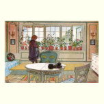 Flowers on the Windowsill by Carl Larsson Posters