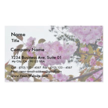 Flowers On Tree Business Card