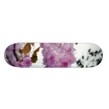Flowers On Tree Skateboard