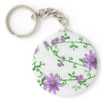 Flowers on Vines Keychain