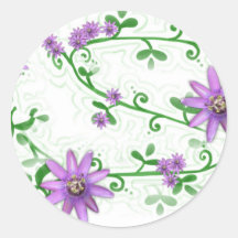 Flowers on Vines Sticker