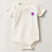 Flowers Pattern 2-Sided Onesie T-shirts