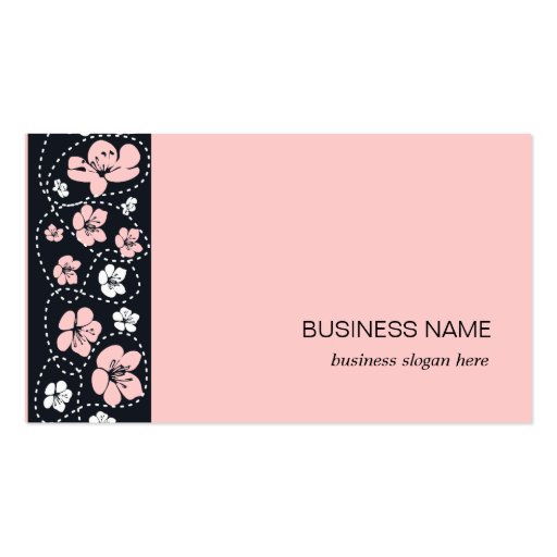 Flowers Pattern Business Business Card Templates