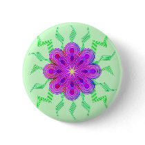 Flowers Pattern Buttons