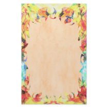 Flowers Pattern Flame Stationery