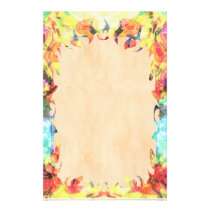 Flowers Pattern Flame Stationery
