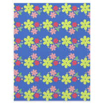 Flowers pattern full color flyer