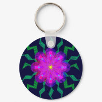 Flowers Pattern Keychain