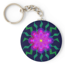 Flowers Pattern Keychain