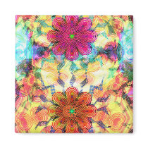 Flowers Pattern Magnets