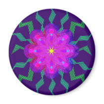 Flowers Pattern Magnets