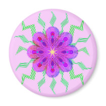 Flowers Pattern Magnets