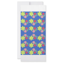Flowers pattern custom rack card