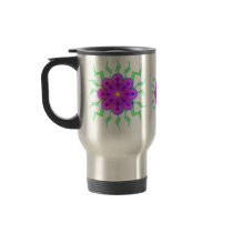 Flowers Pattern Travel Mugs
