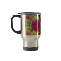 Flowers Pattern Travel Mugs