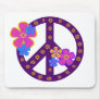 Flowers Peace Symbol Mouse Pads