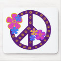Flowers Peace Symbol mousepads by peace_environment Flowers Peace Symbol mousepads