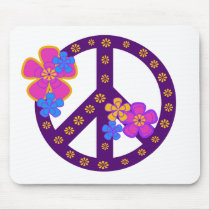 Flowers Peace Symbol mousepads by peace_environment Flowers Peace Symbol mousepads
