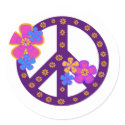 Flowers Peace Symbol stickers by peace_environment Flowers Peace Symbol stickers