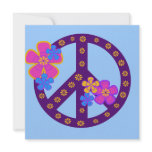 Flowers Peace Symbol T-shirts and Gifts Personalized Invite