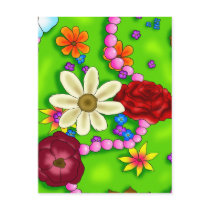 Flowers & Pearls Post Cards