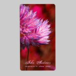 flowers labels