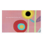 Flowers Poppies Pink Background business cards