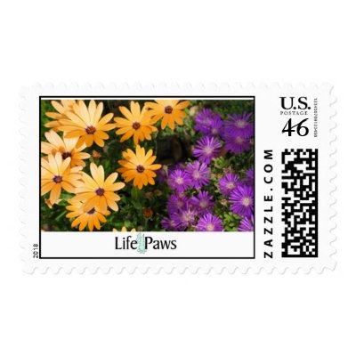 Flowers Postage Stamp by life4paws