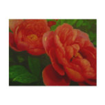 flowers red postcard