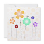 Flowers Save the Date Template Invitation