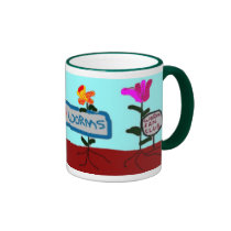 Flowers Say "We Love Worms!" Mug mugs