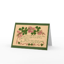 Flowers & Shamrocks - Card