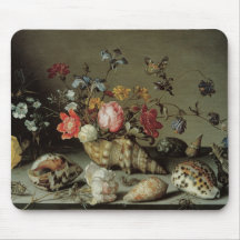 Flowers, Shells and Insects Balthasar van der Ast Mouse Pad