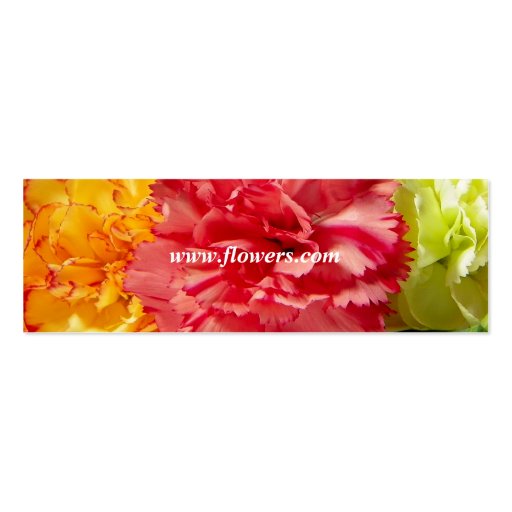 Flowers Shop Business Card Template (front side)