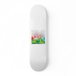 Flowers Custom Skate Board