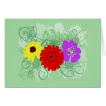 Flowers & Splatters cards