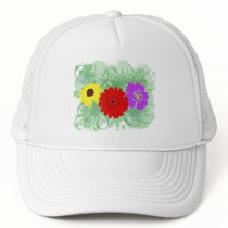 Flowers & Splatters hats