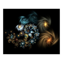 Flowers & Stars posters by jazznart Flowers & Stars posters