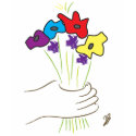 flowers t-shirt by jtgauntt flowers t-shirt