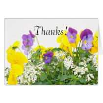 Flowers Thankyou Card cards