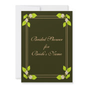 Flowers Unique Bridal Shower Invitations