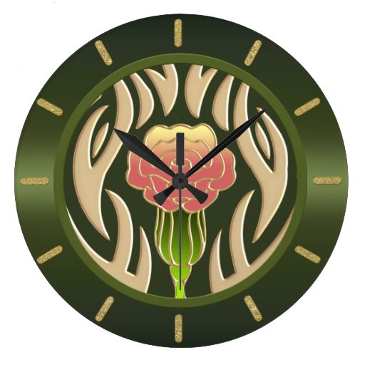 Flowers  Wall Clock