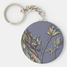 Flowers & Waves - Key Chain