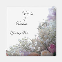 Flowers Wedding Favor Magnet
