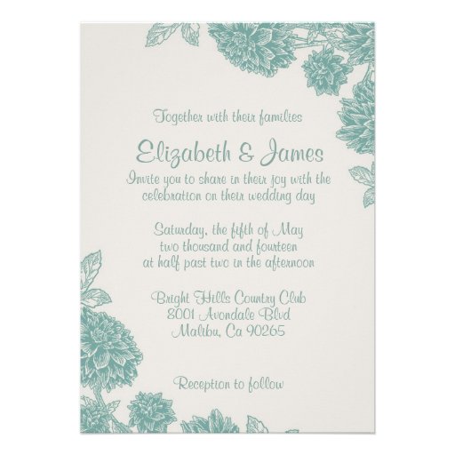 Flowers Wedding Invitations